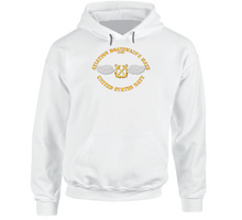 Load image into Gallery viewer, Navy - Rate - Aviation Boatswain&#39;s Mate - Gold Anchor w Txt Hoodie
