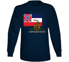 Load image into Gallery viewer, Flag - Mississippi w Dont Tread on Me Long Sleeve
