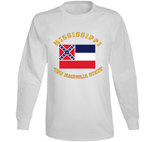 Load image into Gallery viewer, Flag - Mississippi - The Magnolia State Long Sleeve
