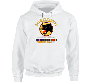Army - 66th Infantry Division - Black Panther Division - WWII w EU SVC Hoodie