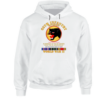 Load image into Gallery viewer, Army - 66th Infantry Div - Black Panther Div - WWII w SS Leopoldville w EU SVC V1 Hoodie
