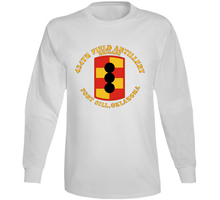Load image into Gallery viewer, Army - 434th Field Artillery Brigade w SSI - Fort Kill OK Long Sleeve
