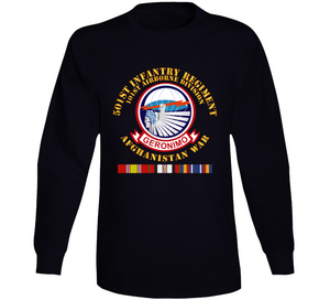 Army - 501st Infantry Regiment w AFGHAN SVC Long Sleeve