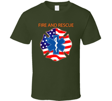 Load image into Gallery viewer, Fire and Rescue Classic T Shirt
