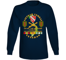 Load image into Gallery viewer, Army - Vietnam Combat Vet - 1st Bn 7th Artillery - 1st Inf Div SSI Long Sleeve
