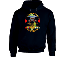 Load image into Gallery viewer, Army - Vietnam Combat Vet - P Co 75th Infantry (Ranger) - 5th Inf Div SSI V1 Hoodie
