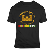 Load image into Gallery viewer, Army - 1st Engineer Battalion - Vietnam Vet w Branch w VN SVC Classic T Shirt
