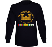 Load image into Gallery viewer, Army - 1st Engineer Battalion - Vietnam Vet w Branch w VN SVC Long Sleeve
