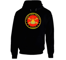 Load image into Gallery viewer, Army - 138th Fires Bde DUI w Branch - Veteran Hoodie
