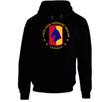 Load image into Gallery viewer, Army - 138th FA Bde SSI - Veteran wo BackGrd Hoodie
