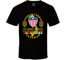 Load image into Gallery viewer, Army - Vietnam Combat Vet - 1st Admin Company - 1st Inf Div SSI V1 Classic T Shirt
