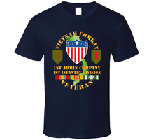 Load image into Gallery viewer, Army - Vietnam Combat Vet - 1st Admin Company - 1st Inf Div SSI V1 Classic T Shirt
