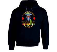 Load image into Gallery viewer, Army - Vietnam Combat Vet - 1st Bn 11th Infantry - 5th Inf Div SSI Hoodie
