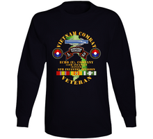 Load image into Gallery viewer, Army - Vietnam Combat Vet - E Co 75th Infantry (Ranger) - 9th ID SSI Long Sleeve
