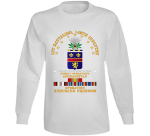 Army - 1st Bn 148th Infantry - Cbt Opns - OEF w AFGHAN SVC Long Sleeve