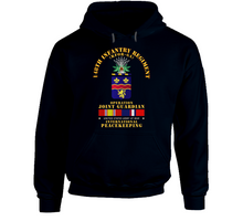 Load image into Gallery viewer, Army - 148th Infantry Regt  - Opn Joint Guardian  w Kosovo SVC Hoodie
