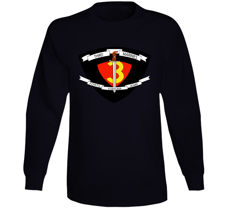 Usmc - 3rd Marine Regiment Wo Txt Long Sleeve