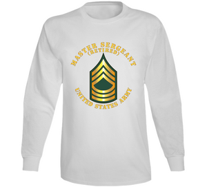 Army - Master Sergeant - MSG - Retired V1 Long Sleeve