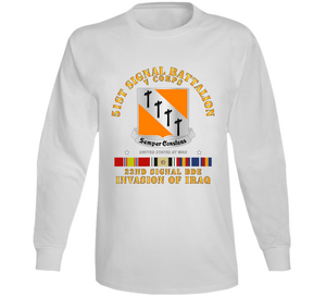 Army - 51st Signal Battalion - Invasion of Iraq V1 Long Sleeve