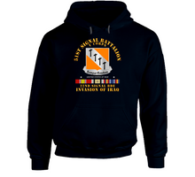 Load image into Gallery viewer, Army - 51st Signal Battalion - Invasion of Iraq V1 Hoodie

