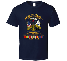 Load image into Gallery viewer, Army - US Army Against Axis of Evil - w Iraq SVC Ribbons - OIF V1 Classic T Shirt
