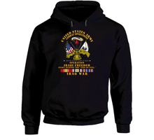 Load image into Gallery viewer, Army - US Army Against Axis of Evil - w Iraq SVC Ribbons - OIF Hoodie
