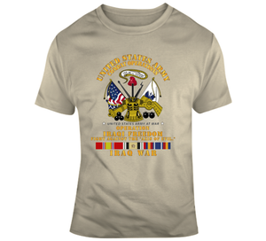 Army - US Army Against Axis of Evil - w Iraq SVC Ribbons - OIF V1 Classic T Shirt