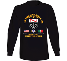 Load image into Gallery viewer, Army - 1st Engineer Bn - Operation Faithful Patroit w Homeland (1) Long Sleeve
