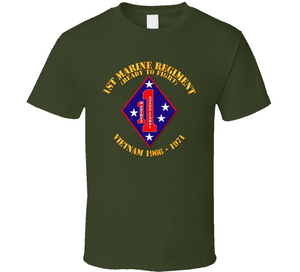 USMC - 1st Marine Regiment - Vietnam 1966 - 1971 T Shirt