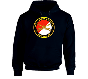 Army - 9th Cavalry Regiment - Fort Sill, Ok W Cav Branch Hoodie