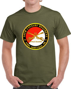 Army - 10th Cavalry Regiment - Fort Gibson, Ok - Buffalo Soldiers W Cav Branch Classic T Shirt