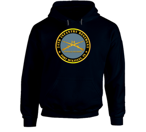 Army - 24th Infantry Regiment - Fort Mckavett, Tx - Buffalo Soldiers W Inf Branch Hoodie