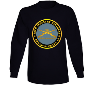 Army - 38th Infantry Regiment - Buffalo Soldiers - Jackson Barracks, La W Inf Branch Long Sleeve