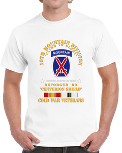 Army - 10th Mountain Division - Climb to Glory - REFORGER 90, CENTURION SHIELD  - COLD X 300 Classic T Shirt
