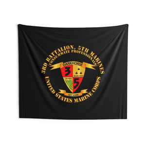 Indoor Wall Tapestries - USMC - 3rd Battalion, 5th Marines - Dark Horse