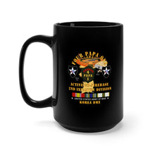 Load image into Gallery viewer, Black Mug 15oz - Army - 4P1 - Active Firebase - 2nd ID w KOREA Svc
