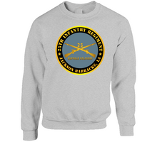 Load image into Gallery viewer, Army - 25th Infantry Regiment - Jackson Barracks, LA - Buffalo Soldiers w Inf Branch Classic T Shirt &amp; Crewneck Sweatshirt
