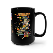Load image into Gallery viewer, Black Mug 15oz - Vietnam - Vietnam Units and Weapons of War
