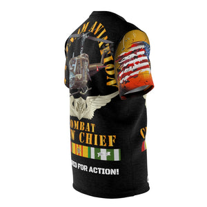 All Over Printing - Army - Combat Veteran - Combat Crew Chief - Air Assault with Vietnam Service Ribbons