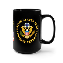 Load image into Gallery viewer, Black Mug 15oz - Army - Command Sergeant Major - CSM - Combat Veteran
