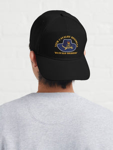 Baseball Cap - Twill Hat - Army - 10th Cavalry Regiment w Cav Hat - Buffalo Soldiers - Film to Garment (FTG)