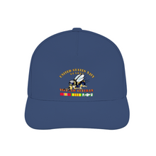 Load image into Gallery viewer,  Custom All Over Print Unisex Adjustable Curved Bill Baseball Hat - Navy - Seabee - Vietnam Veteran - No Shadow
