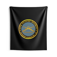 Load image into Gallery viewer, Indoor Wall Tapestries - Army - 25th Infantry Regiment - Jackson Barracks, LA - Buffalo Soldiers w Inf Branch
