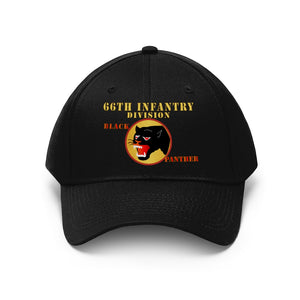Unisex Twill Hat - 66th Infantry Div - Black Panther - Hat - Direct to Garment (DTG) - Printed