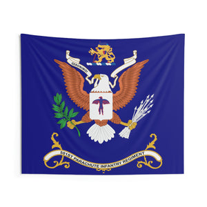 Indoor Wall Tapestries - 501st Parachute Infantry Regiment - GERONIMO! - Regimental Colors Tapestry