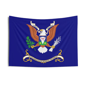 Indoor Wall Tapestries - 511th Parachute Infantry Regiment - STRENGTH FROM ABOVE - Regimental Colors Tapestry