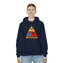 Load image into Gallery viewer, Unisex Heavy Blend™ Hooded Sweatshirt - Army - 20th Armored Division - Liberators wo Txt
