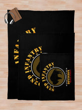 Load image into Gallery viewer, Army - 92nd Infantry Division - Buffalo Soldiers Throw Blanket
