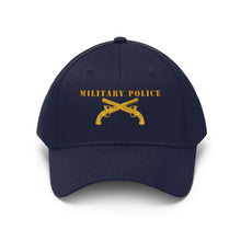 Load image into Gallery viewer, Twill Hat - Army - Military Police with Branch Insignia - Embroidery
