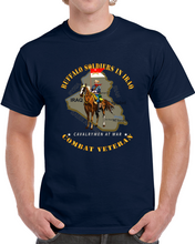 Load image into Gallery viewer, Army - Buffalo Soldiers In Iraq - Cavalrymen At War - 9th Cav Guidon  Classic T Shirt
